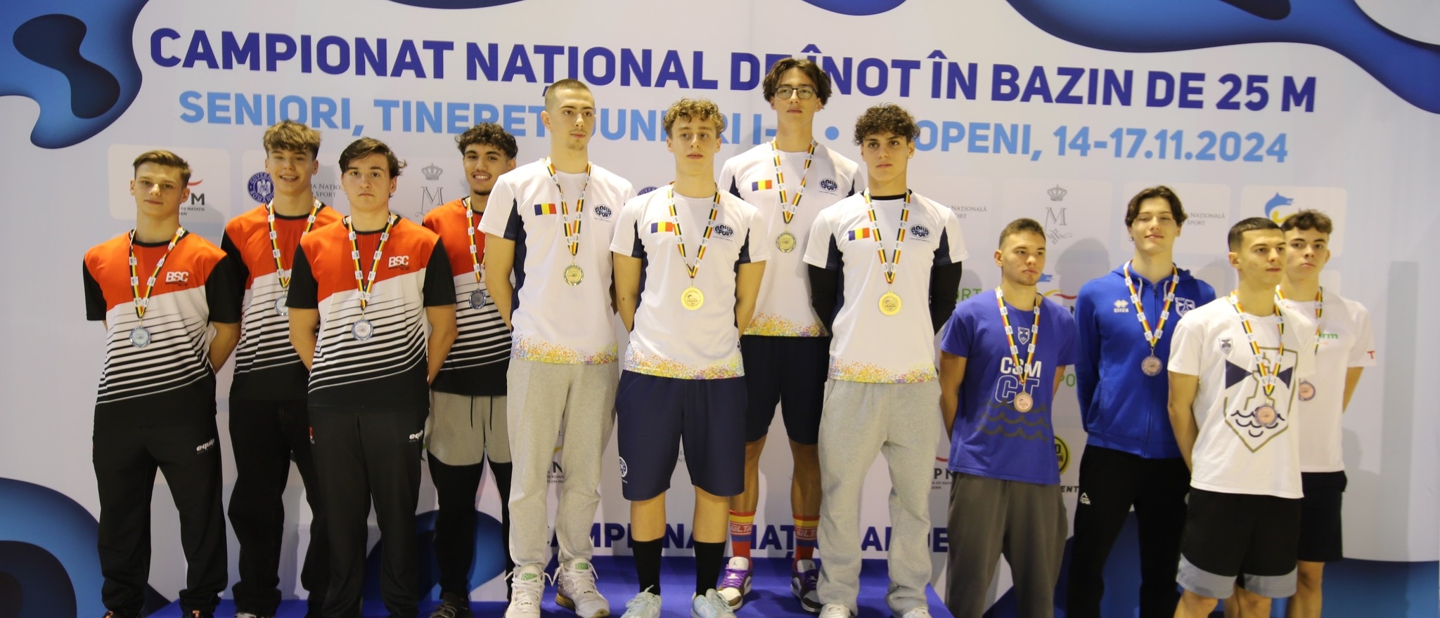 Locul 1 la Stafeta 4x50m mixt masculin pentru Aqua Sport la Campionatul National Seniori, Tineret si Juniori I-II, Bazin scurt