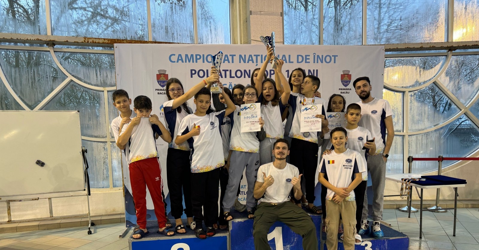 Locul 3 la nivel de cluburi pentru sportivii Aqua Sport la Campionatul National de Poliatlon Copii 11 ani, Bacau