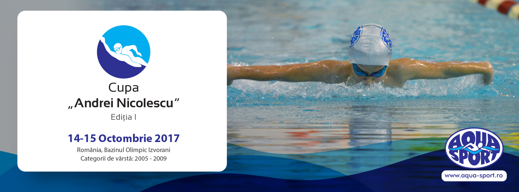 Mai sunt 8 zile până la cel mai spectaculos concurs din istoria natației românești  - « Cupa “ANDREI NICOLESCU” », ediția I -